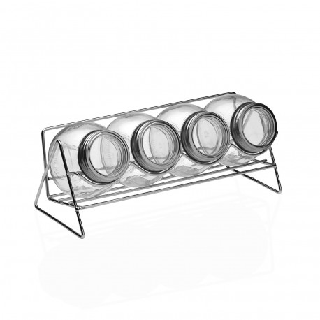 SET 4 PORTASPEZIE CON SUPPORTO
