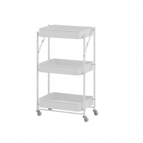 CARRELLO PIEGHEVOLE METALLO BIANCO