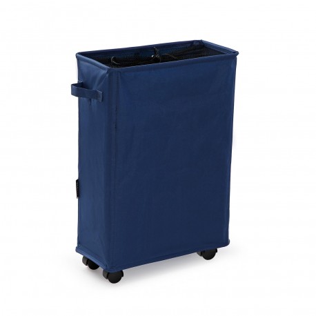 CESTO PANNI BLU MARINO CON COPERTURA A RETE