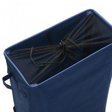 CESTO PANNI BLU MARINO CON COPERTURA A RETE