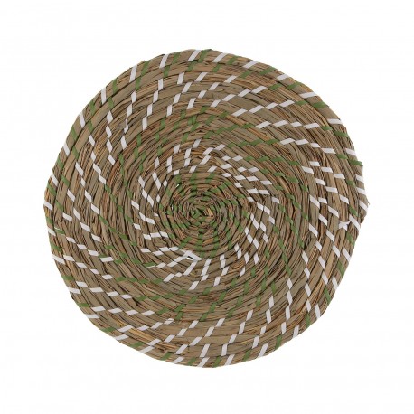 TOVAGLIETTA BIANCA E VERDE 38 CM