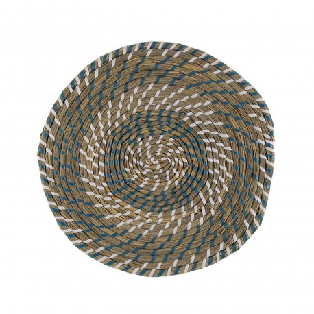 TOVAGLIETTA BIANCA E BLU 38 CM