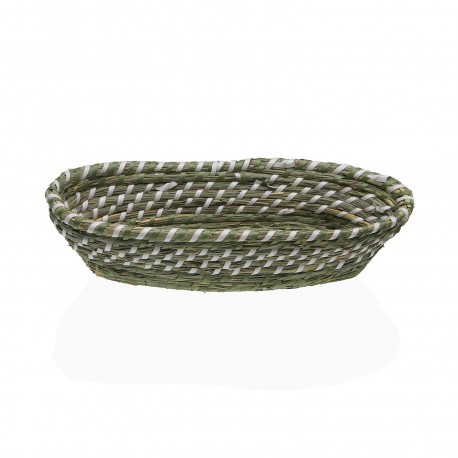 CESTINO BIANCO E VERDE 35 CM