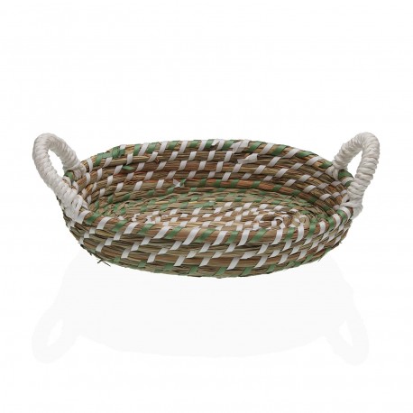 CESTINO BIANCO E VERDE 26 CM