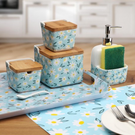 TAZZA DAISY BLUE 