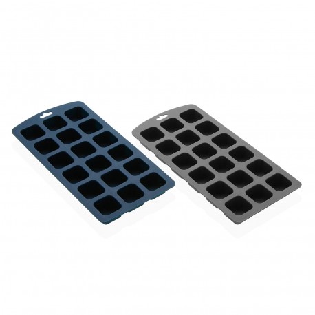 MOLDE CUBITOS HIELO SURTIDOS AZUL/GRIS