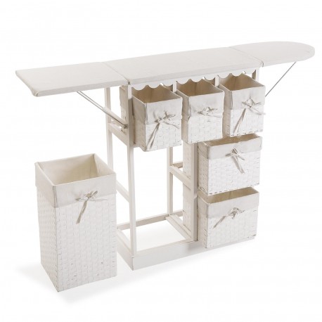 MOBILE CON CESTE BIANCO BASIC, 30X40X60 CM