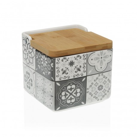 SALIERA CERAMICA GREY MOSAIC