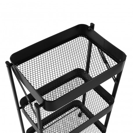 CARRELLO PIEGHEVOLE METALLO NERO