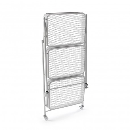 CARRELLO PIEGHEVOLE METALLO BIANCO