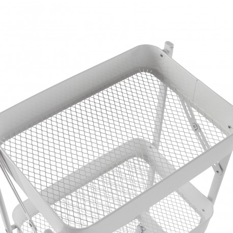CARRELLO PIEGHEVOLE METALLO BIANCO