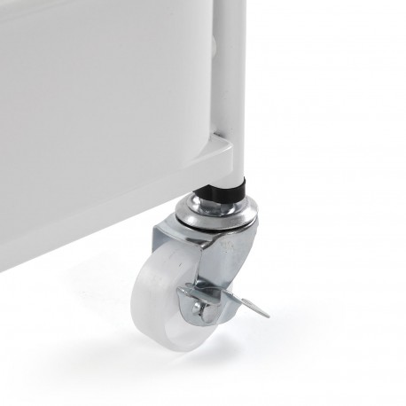 CARRELLO PIEGHEVOLE METALLO BIANCO