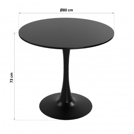 TAVOLINO CUCINA NERO