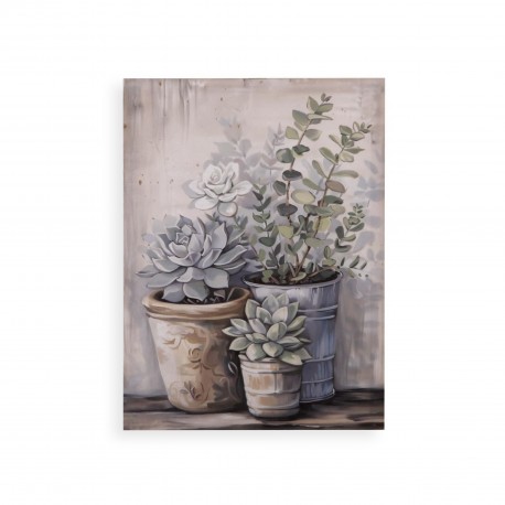 QUADRO VASI SU TELA ASSORTITO 30 X 40