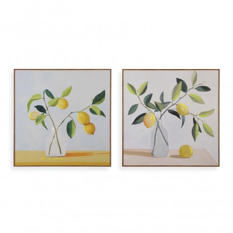 SET 2 TELE LIMONI 40 X 40