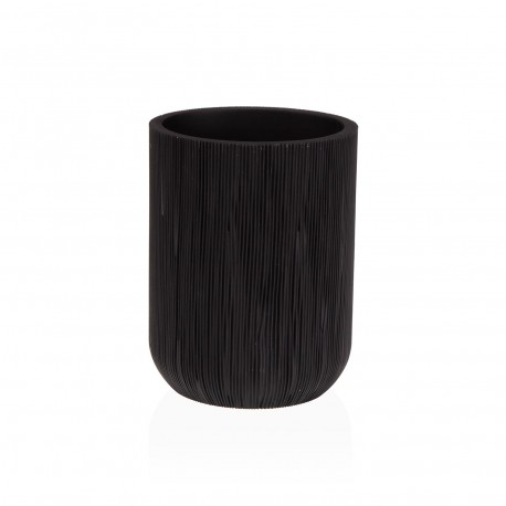 BICCHIERE PORTASPAZZOLINI NERO