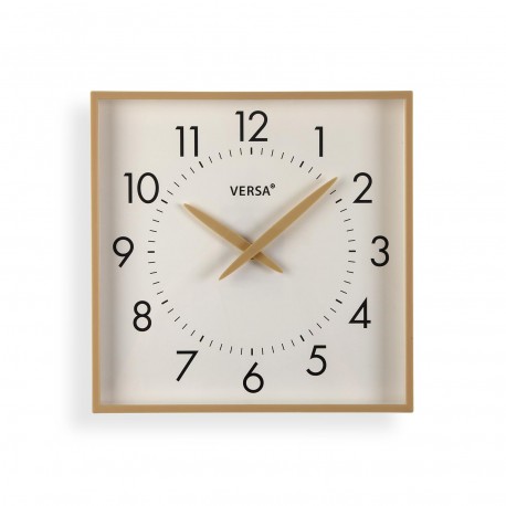 OROLOGIO DA PARETE QUADRATO CHIARO
