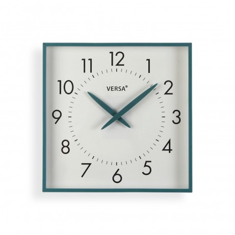 OROLOGIO PARETE QUADRATO BLU