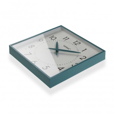 OROLOGIO PARETE QUADRATO BLU