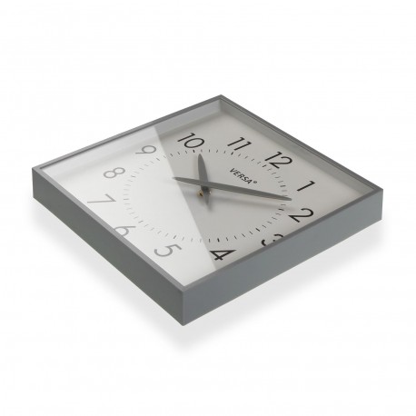 OROLOGIO PARETE QUADRATO GRIGIO
