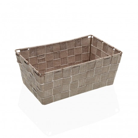 CESTA QUADRATA 27X17 BEIGE