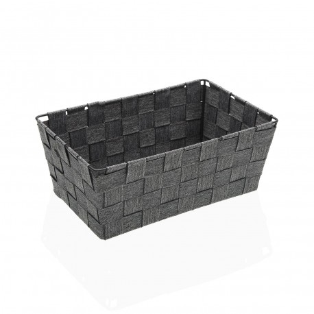 CESTA QUADRATA 27X17 GRIGIA