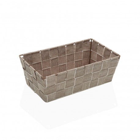 CESTA QUADRATA 24X14 BEIGE