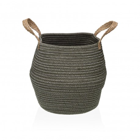 CESTA ARROTONDATA GRIGIO CHIARO