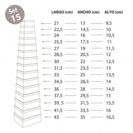 SET 15 SCATOLE CARTONE FLINT