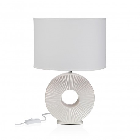 LAMPADA DA TAVOLO CERAMICA AGERA BIANCA