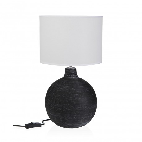 LAMPADA DA TAVOLO CERAMICA DEWAS NERA