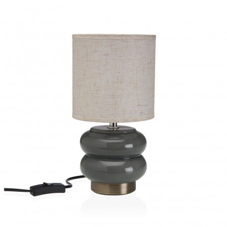 LAMPADA DA TAVOLO CERAMICA ONKARA GRIGIA