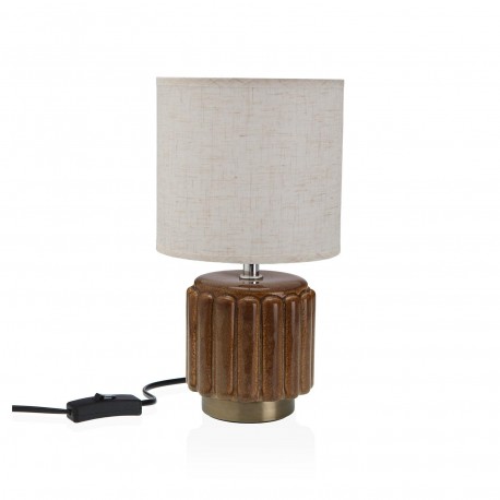 LAMPADA DA TAVOLO CERAMICA MEHARA MARRONE