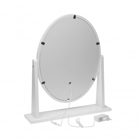 SPECCHIO OVALE CON LUCI GLAM
