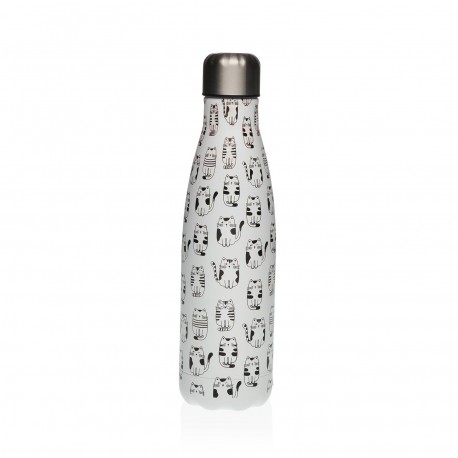 BOTTIGLIA ACCIAIO INOX GATTO
