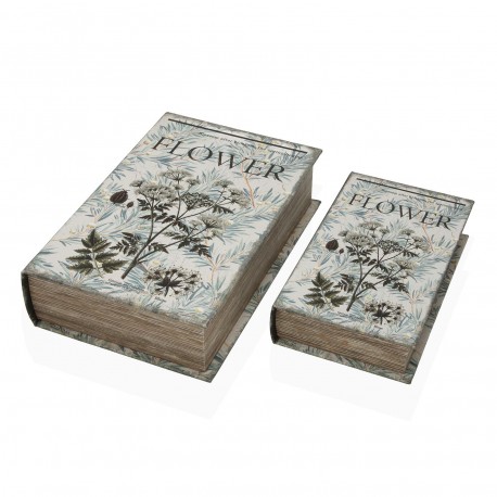 SET 2 DECORAZIONI LIBRI "SPRING BEGINS"