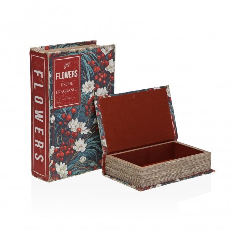 SET 2 DECORAZIONI LIBRI "FLOWER FRAGANCE"