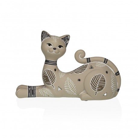 DECORAZIONE GATTO BEIGE 20X14,5CM