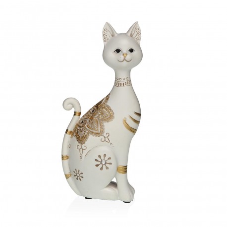 DECORAZIONE GATTO BIANCO 10,5X24CM