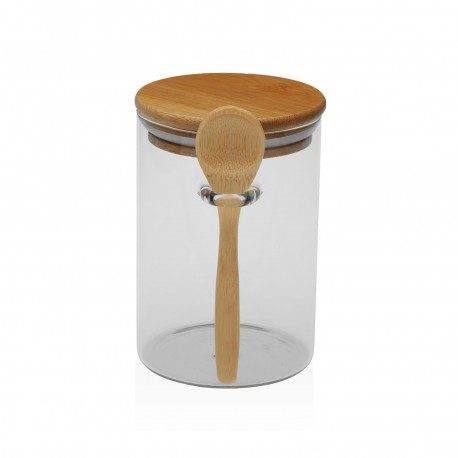 CONTENITORE 400ML BOROSILICATO CON CUCCHIAIO