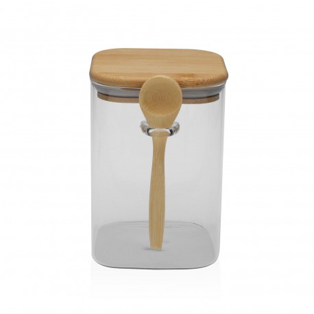 CONTENITORE 850ML BOROSILICATO CON CUCCHIAIO