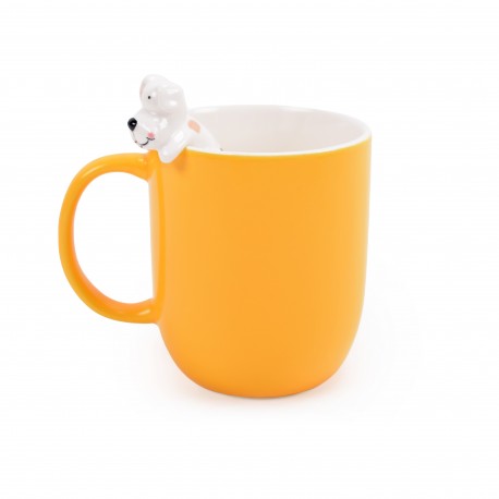 TAZZA CANE GIALLO