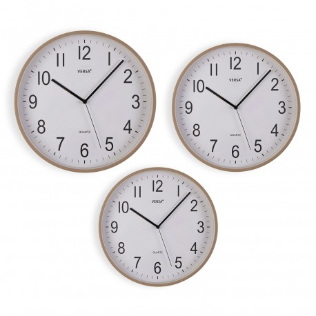 OROLOGIO DA PARETE GRIGIO CHIARO 35CM