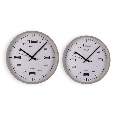 OROLOGIO DA PARETE GRIGIO CHIARO 25CM