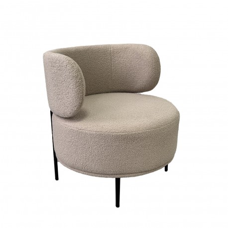 POLTRONA ERIE IN LANA BEIGE