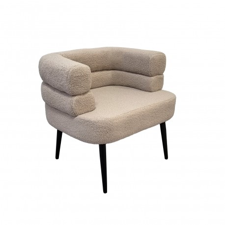 POLTRONA NEMI IN LANA BEIGE