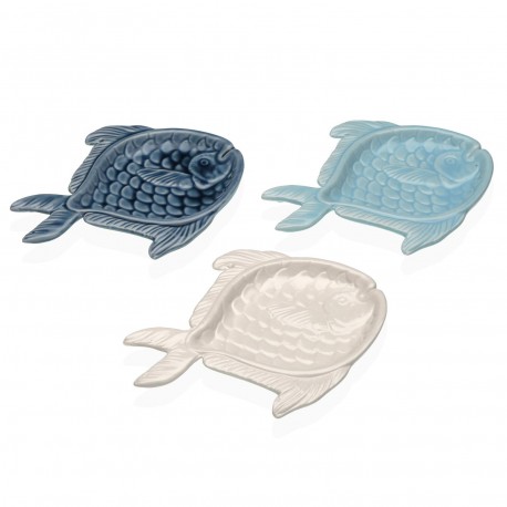 VASSOIO APERITIVO CERAMICA PESCE ASSORTITO