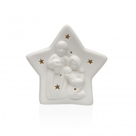 DECORAZIONE CERAMICA BIANCA LED