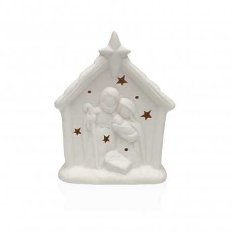DECORAZIONE CERAMICA BIANCA LED