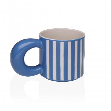 TAZZA RIGHE BLU